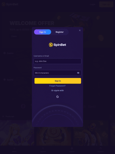 Login
